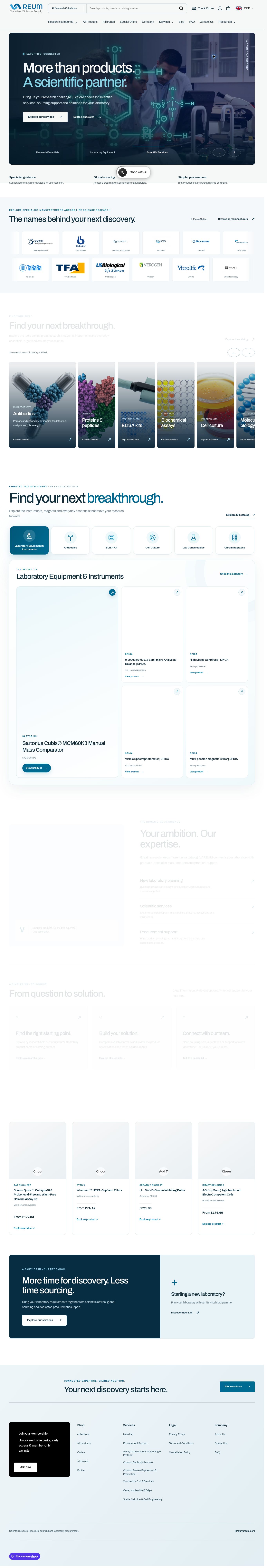 Website preview VAREUM